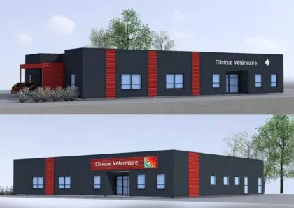 Clinique vétérinaire Rostrenen 8 projet clinique Le Guillerm Construction